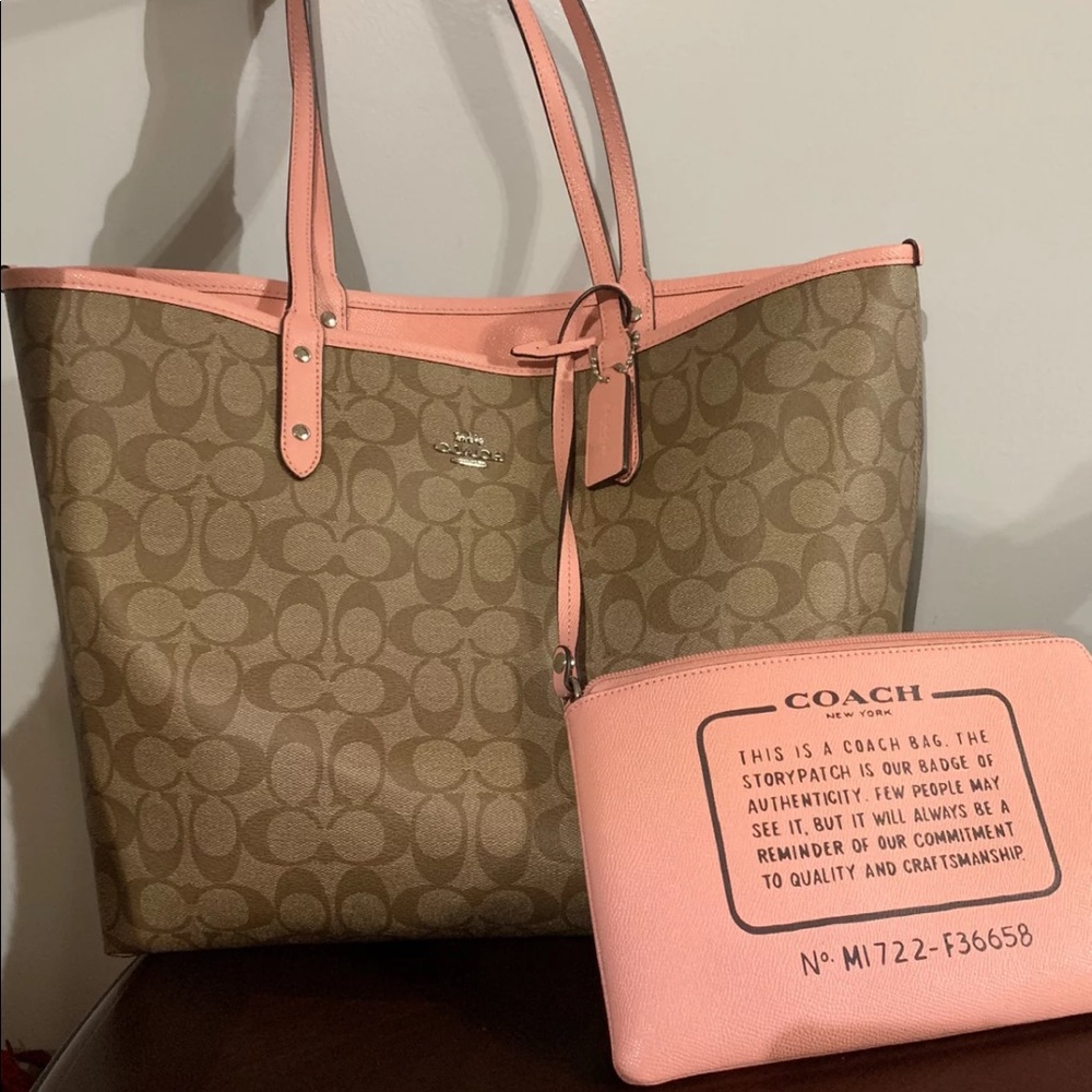 Reversible Coach tote